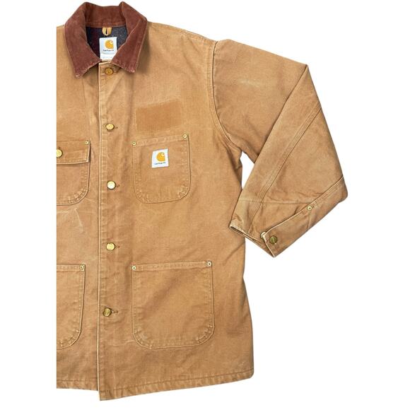 Viintage Carhartt C01 BRN Men’s 42 Reg Chore Jacket Barn Coat Union Made USA - Picture 5 of 16